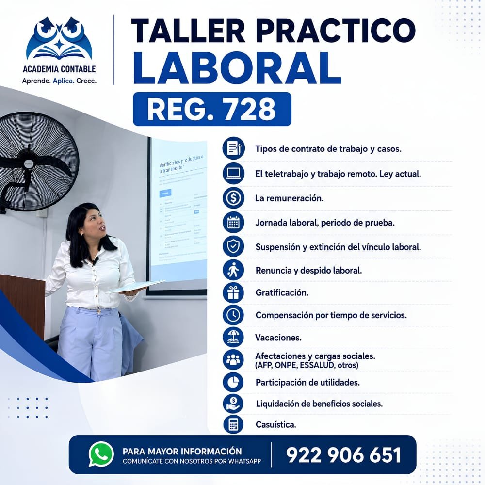 Taller Laboral — Régimen 728